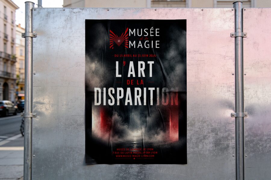 Affiche événementielle — L'Art de la disparition, Musée de la Magie