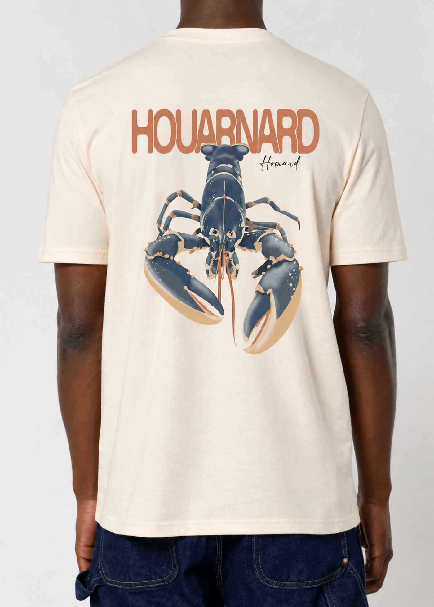 T-shirt MBC Soléa porté, illustration Houarnard au dos